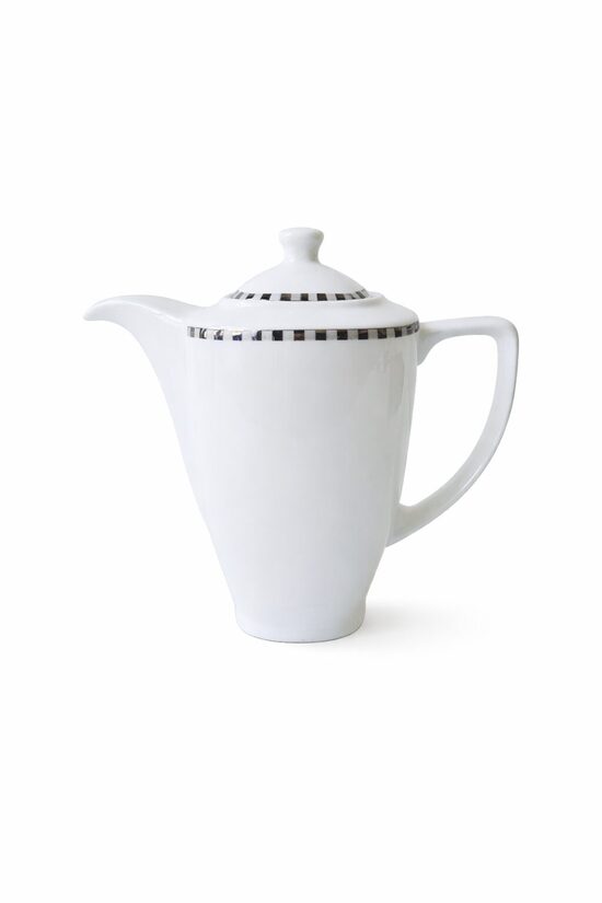 Keramikas kafijas/tējas kanna “VERONA” ar sudraba dekoru